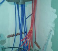 Mis en place des nourices   branchement caisson VMC DF