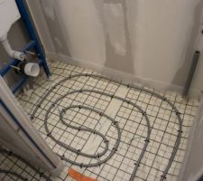 Plancher chauffant - WC jour