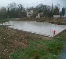 Dalle coulée le 13/1/2016