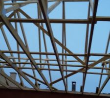 Charpente en cour (attache fermette)