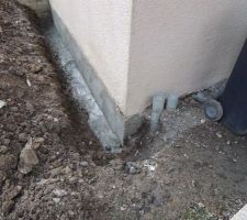 Terrassement le long des fa&ccedil;ades