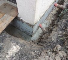 Application de l'enduit noir bitumeux