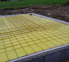 Lit de sable   Film polyane anti-termites   feraillage