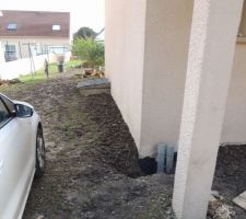 Pose de géomembrane