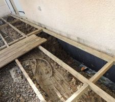 Pose de géomembrane