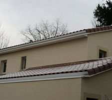 Encadrements en cours de séchage