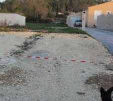 Le chemin d?acc&egrave;s vue de la route