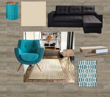 Planche d'idées déco pour le salon