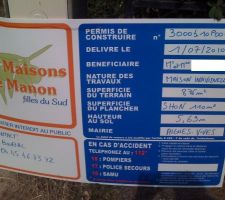 Le panneau tant attendu...