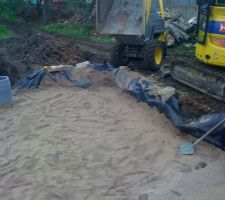 Travaux d'assainissement.