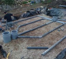Travaux d'assainissement.