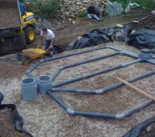 Travaux d'assainissement.