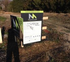 Les travaux démarrent la semaine prochaine, et le permis de construire est enfin affiché.