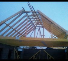 La pose commence....ça prend forme :-)