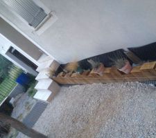 Jardini&egrave;re en traverses ch&ecirc;ne.