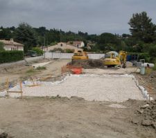 Ballast pour le radier