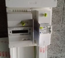 Compteur edf posé