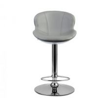 TABOURET DE BAR GRIS BLANC