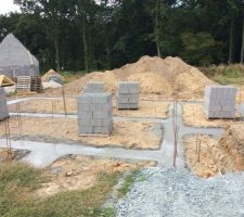 Fondations coulées - Aout 2015