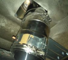 Conduit cheminée sous toit
