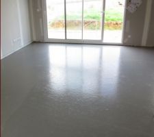 Chappe sur plancher chauffant : salon / salle &agrave; manger