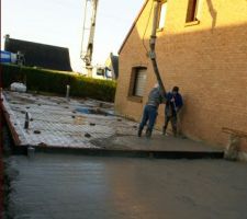 Coulage de la dalle et de la terrasse