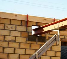 Pose de la poutrelle