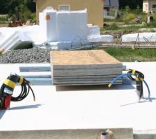 Une partie du plancher de l'étage