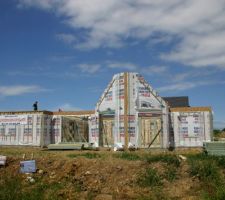 Le montage de la façade sud