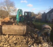 Les pierres pour renforcer le chemin