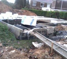 Vide sanitaire sur 5 rangs.