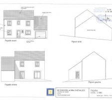 Les 4 vue de la maison