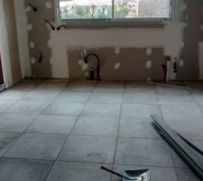 Carrelage pièce de vie