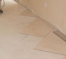 Carrelage de la salle &agrave; manger