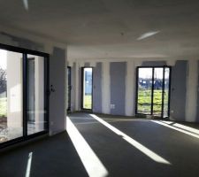 Chape de ravoirage coulée hier