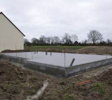 29/01/16 : Dalle R.C Coulée. (J 22).