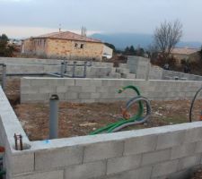 Installation du r&eacute;seau &eacute;gout et gaines &eacute;lectriques