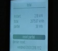 Relevé conso élec totale depuis raccordement