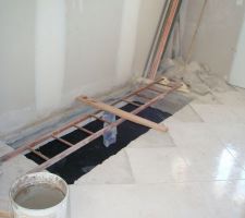 Tr&eacute;mie coup&eacute;e, enfin. il reste l'escaler &agrave; mettre, et la cloison!