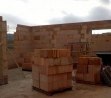 31/01/2016 Rez-de-chauss&eacute;e presque termin&eacute; !
Futur espace salle &agrave; manger / cuisine