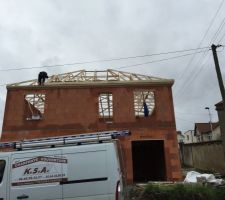 Charpente pos&eacute;e