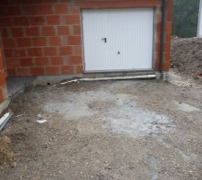 Vue générale eaux pluviales passage garage