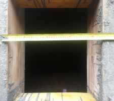 Dimensions de l'accés au vide sanitaire via le garage