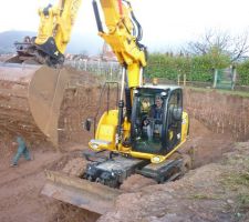 Terrassement en cours de r&eacute;alisation