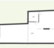 Plan initial approximatif des combles.