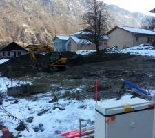 D&eacute;but du terrassement