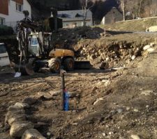 L'alimentation d'eau pour le chantier!
