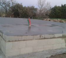 Vue d ensemble de la dalle coulee