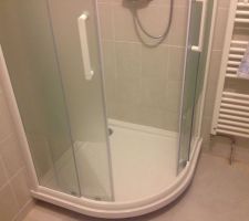 Douche 1/4rond 90cm