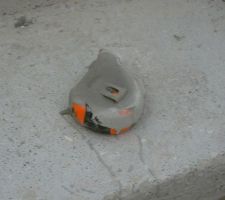 Un accident de parcourt, le mêtre est tombé dans le réagréage !! lol